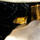 Chanel Gold Crinkled Leather Hand-Slot Clutch