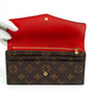Louis Vuitton Burgundy Monogram Trifold Wallet