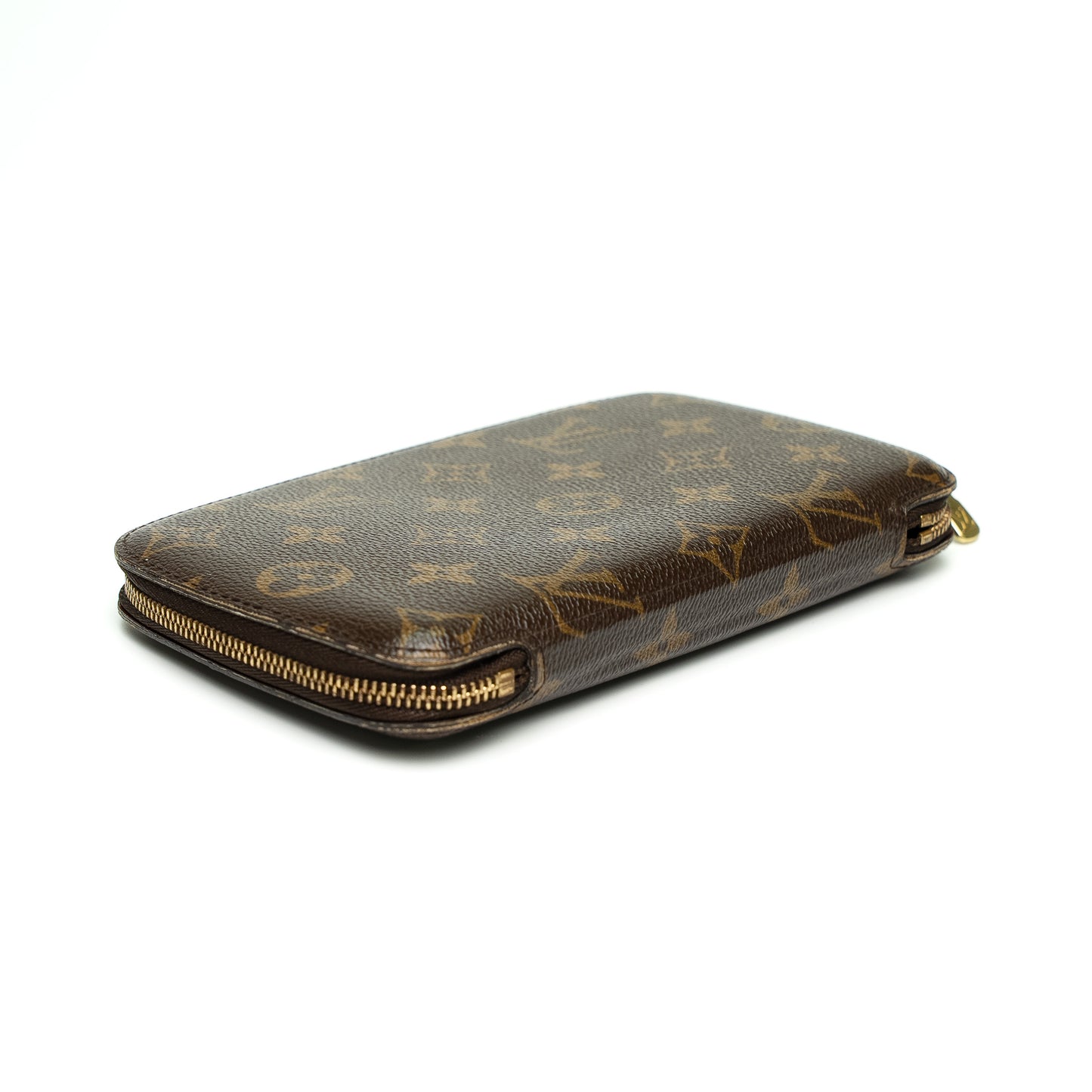 Louis Vuitton Monogram Canvas Zip Around Agenda Wallet