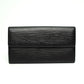 Louis Vuitton Epi Leather Black Long Wallet