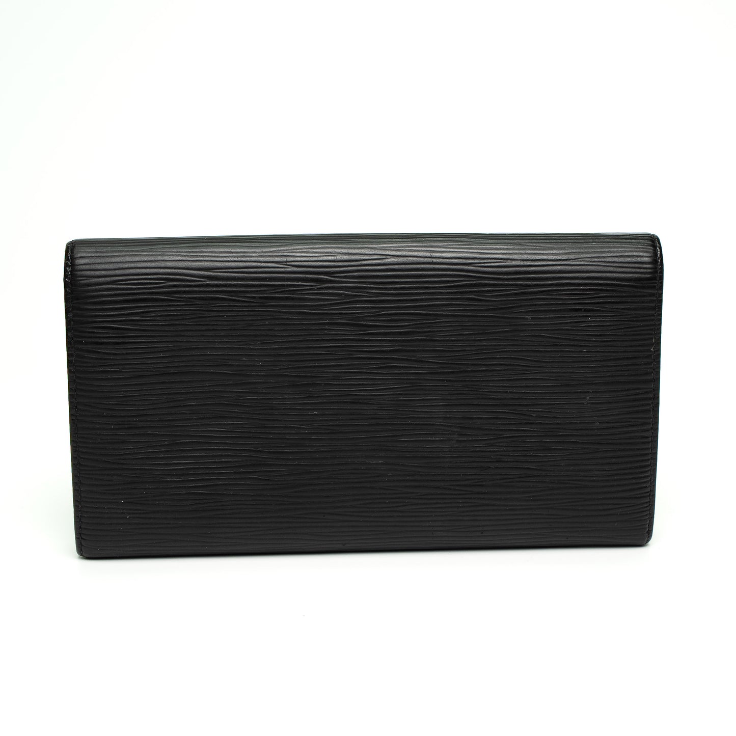 Louis Vuitton Epi Leather Black Long Wallet
