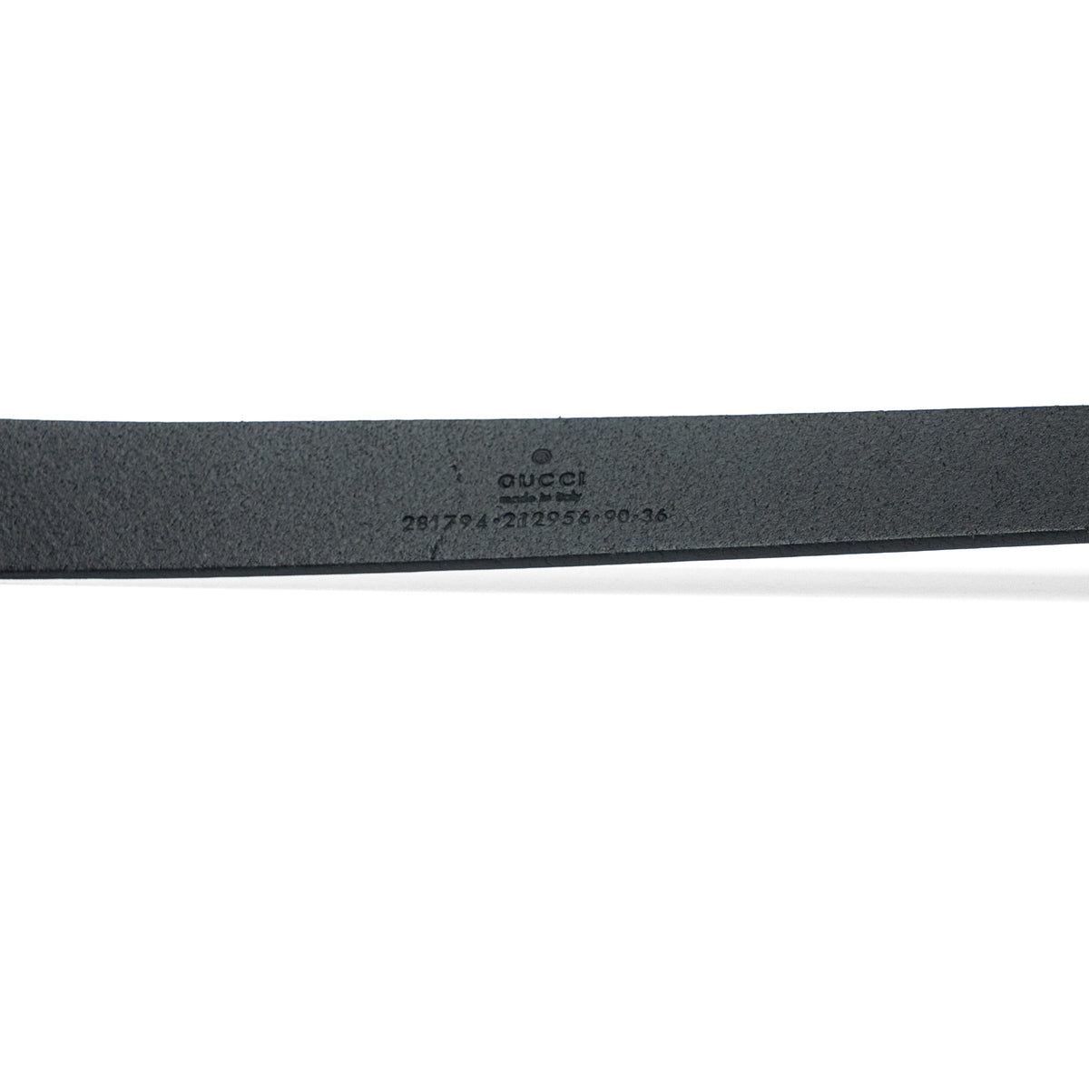 Gucci Horsebit Black Leather Silver Buckle Belt