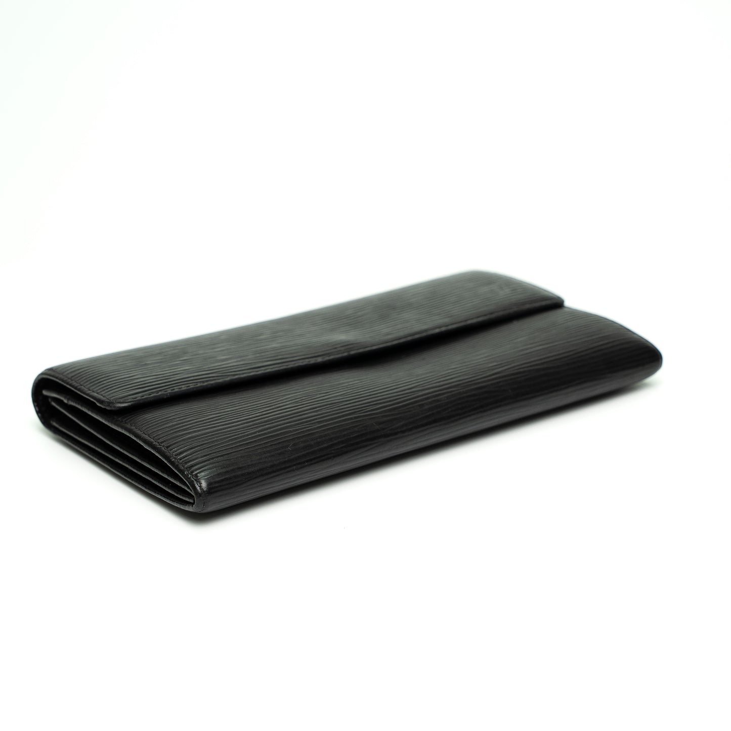 Louis Vuitton Epi Leather Black Long Wallet