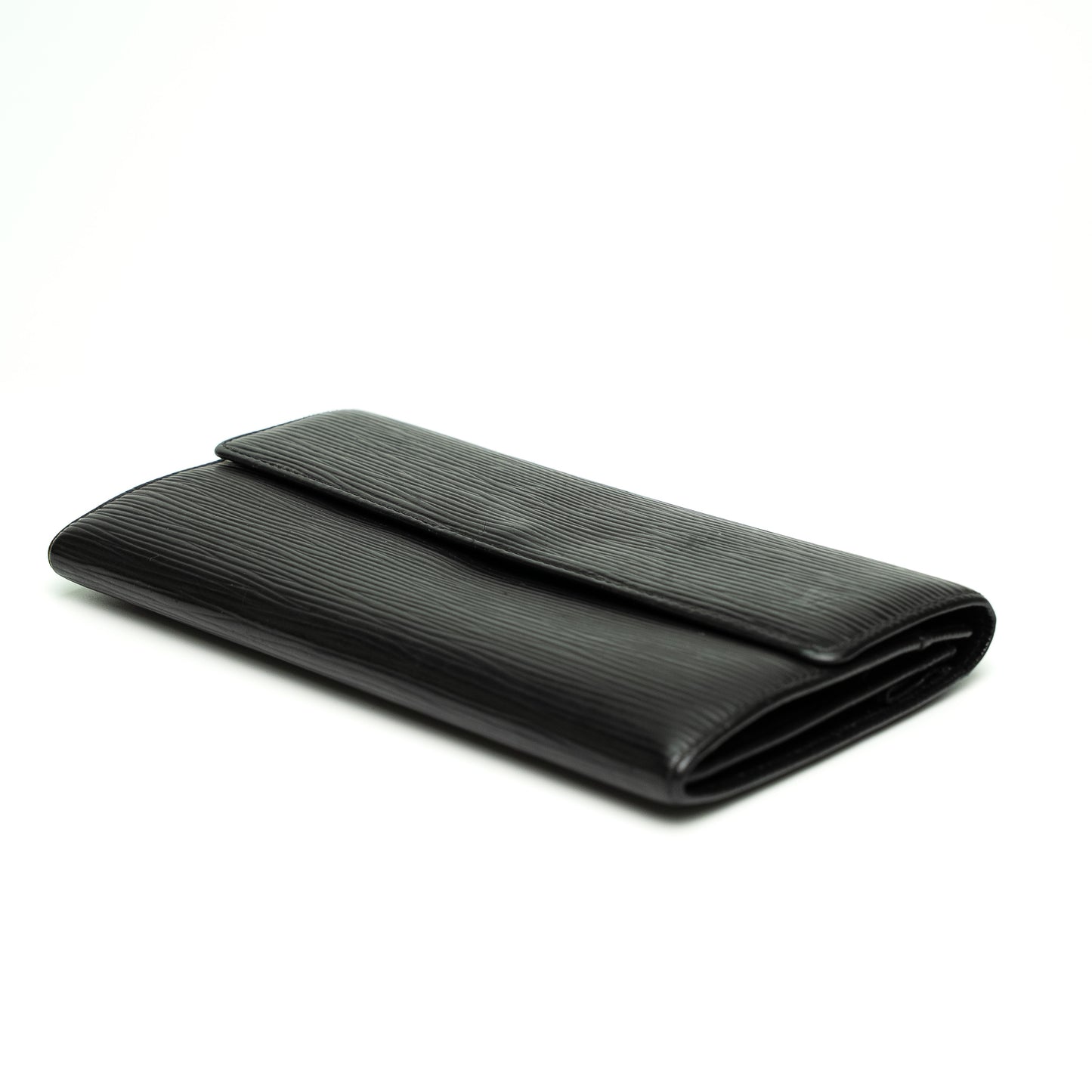 Louis Vuitton Epi Leather Black Long Wallet