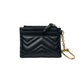 Gucci GG Marmont Matelasse Black Leather Key Cardholder