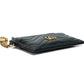 Gucci GG Marmont Matelasse Black Leather Key Cardholder