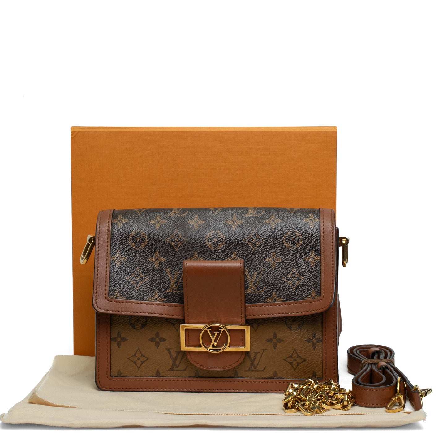 Louis Vuitton Dauphine Monogram Reverse Shoulder Bag