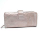 Chanel Metallic Pink Quilted Long Wallet with Detachable Pouch
