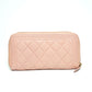 Chanel Boy Zip Around Light Pink Long Wallet