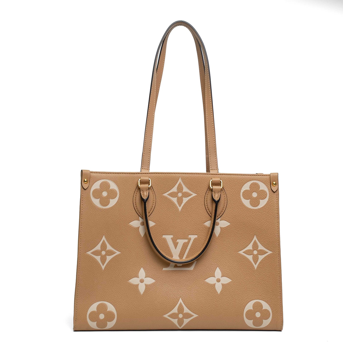 Louis Vuitton OnTheGo MM Arizona Creme Tote