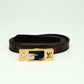 Louis Vuitton Monogram Gold Buckle Belt