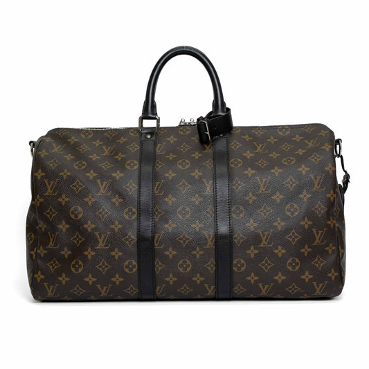 Louis Vuitton Monogram Macassar Keepall 45 Bandouliere