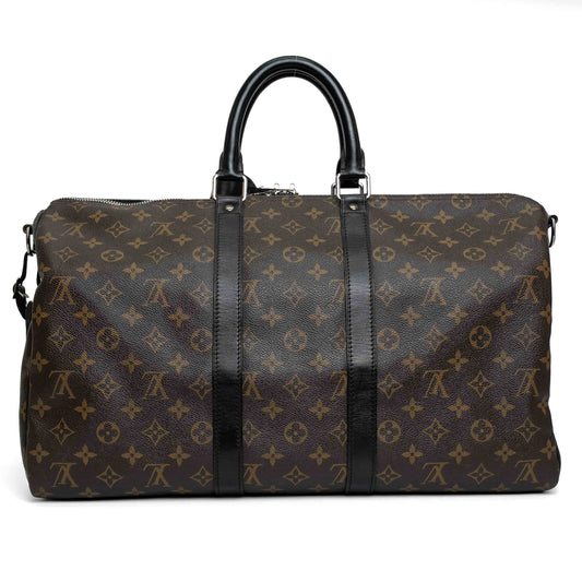 Louis Vuitton Monogram Macassar Keepall 45 Bandouliere
