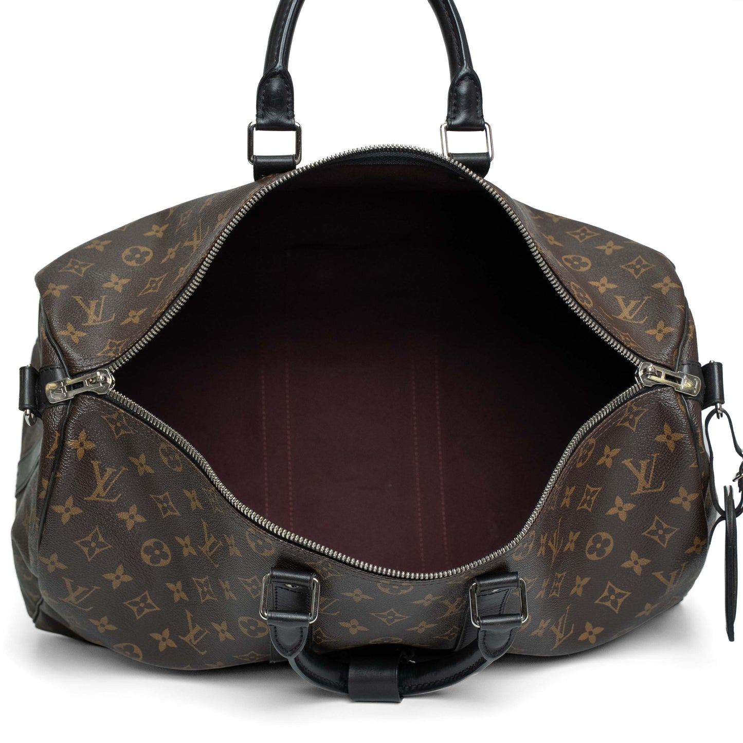 Louis Vuitton Monogram Macassar Keepall 45 Bandouliere