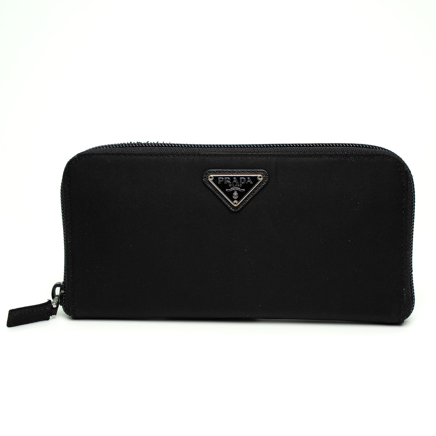 Prada Portafoglio Tessuto Nero Long Wallet