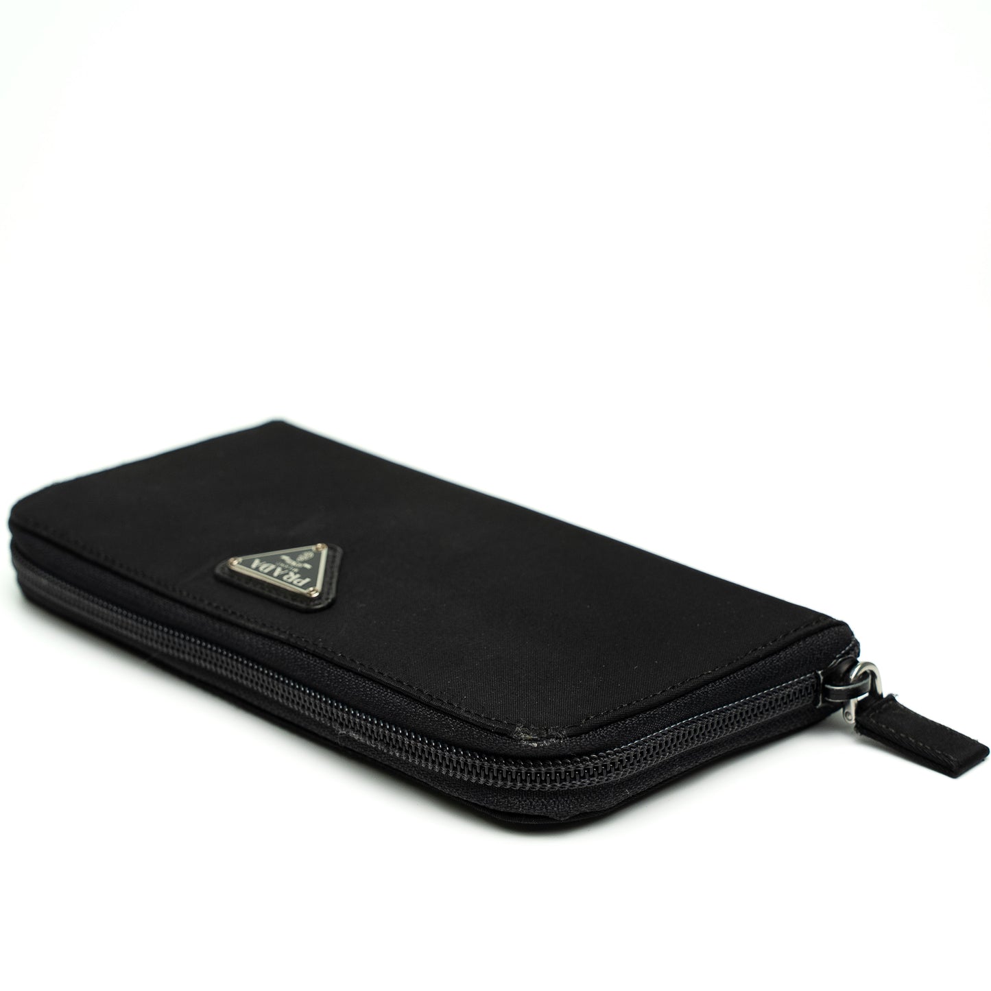 Prada Portafoglio Tessuto Nero Long Wallet
