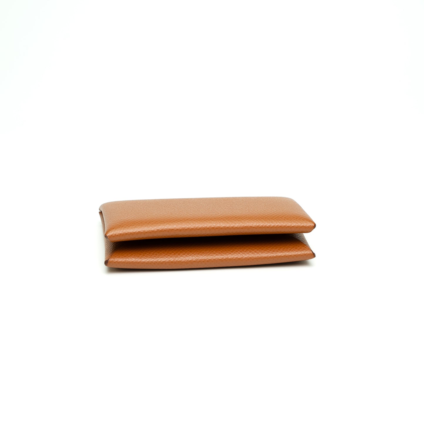Hermès Calvi Tan Epsom Leather Card Wallet