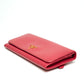 Prada Pink Saffiano Leather Long Wallet