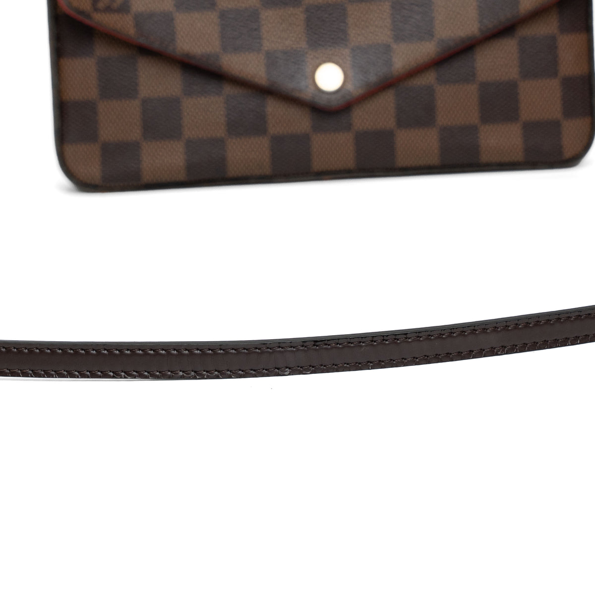 Louis Vuitton Pochette Felicie Damier Ebene Crossbody Bag