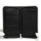 Saint Laurent Black Grained Leather Zip Wallet