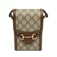 Gucci Horsebit 1955 Mini Bag Beige GG Canvas