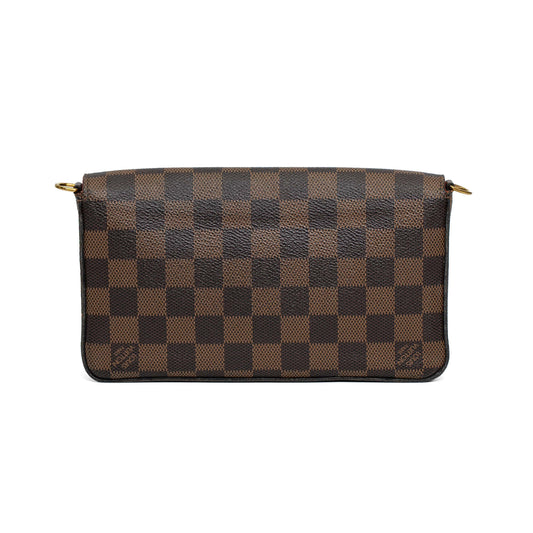 Louis Vuitton Pochette Felicie Damier Ebene Crossbody Bag