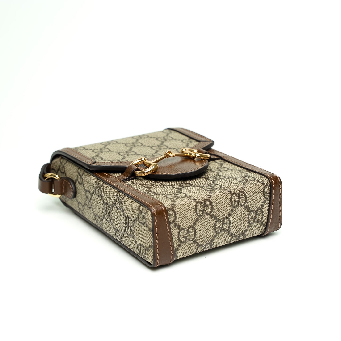 Gucci Horsebit 1955 Mini Bag Beige GG Canvas