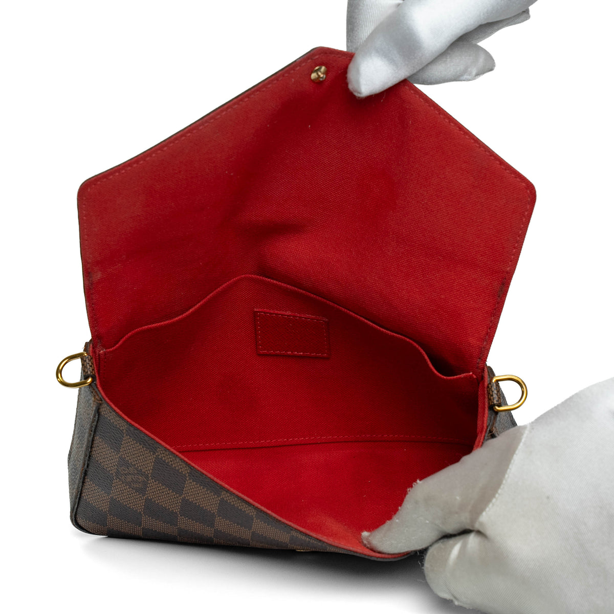 Louis Vuitton Pochette Felicie Damier Ebene Crossbody Bag
