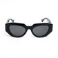 Gucci GG1421S Black Rectangle Logo Sunglasses