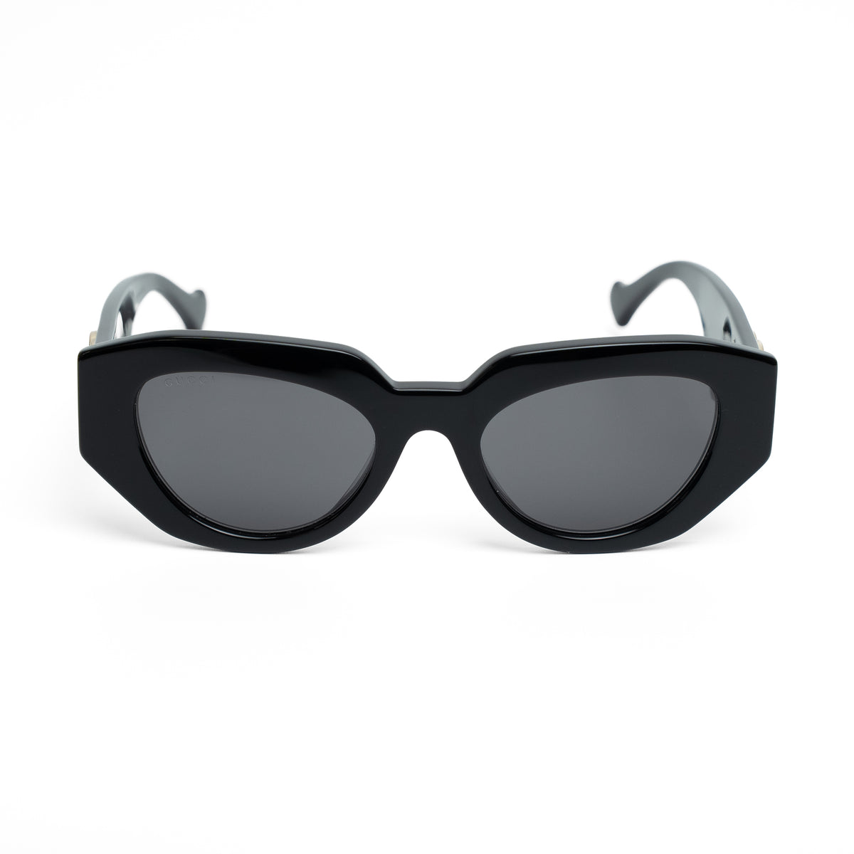 Gucci GG1421S Black Rectangle Logo Sunglasses