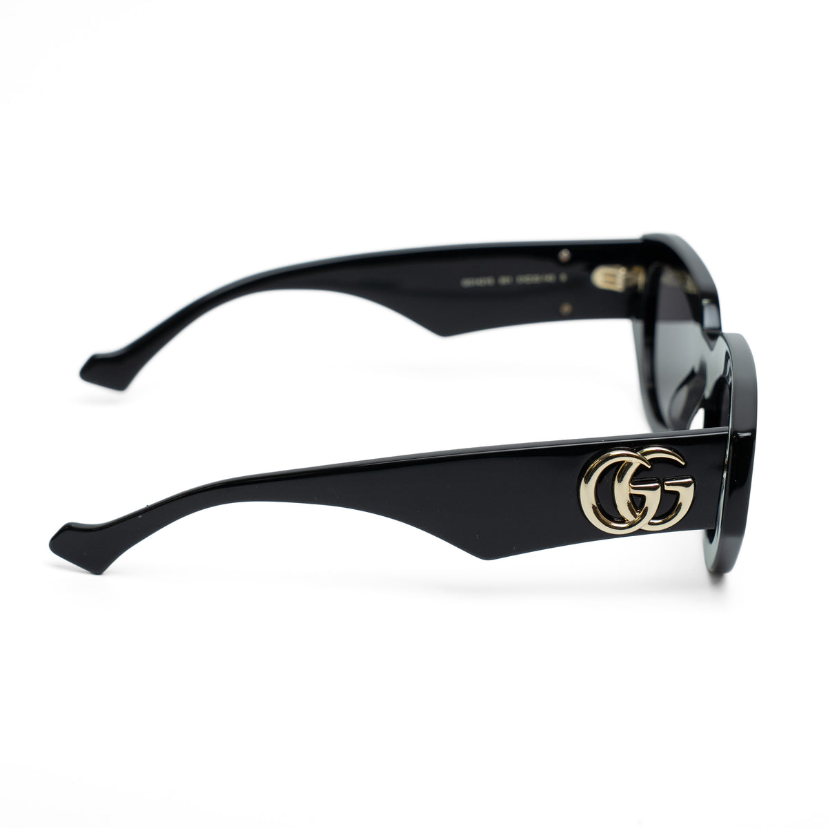 Gucci GG1421S Black Rectangle Logo Sunglasses