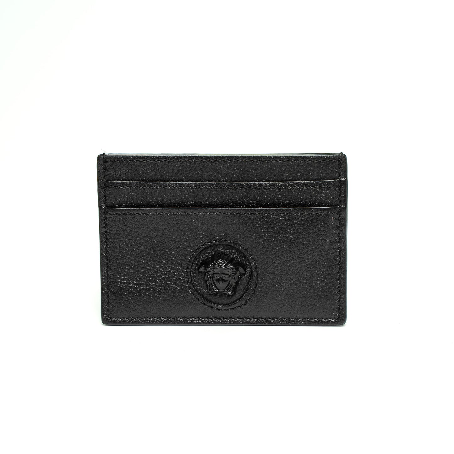 Versace Black Medusa Leather Card Holder
