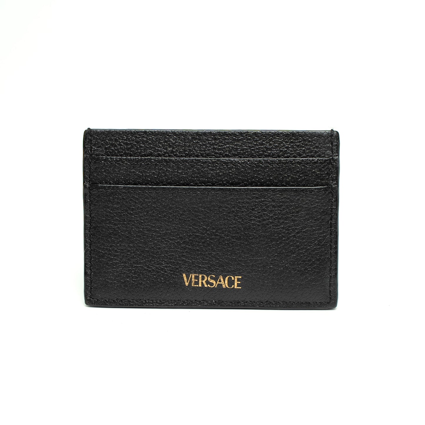 Versace Black Medusa Leather Card Holder