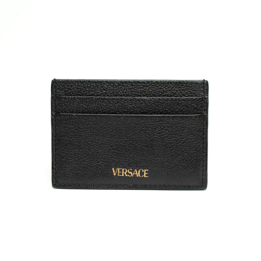 Versace Black Medusa Leather Card Holder