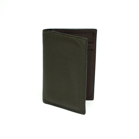 Hermès MC² Euclide Olive Green Leather Wallet