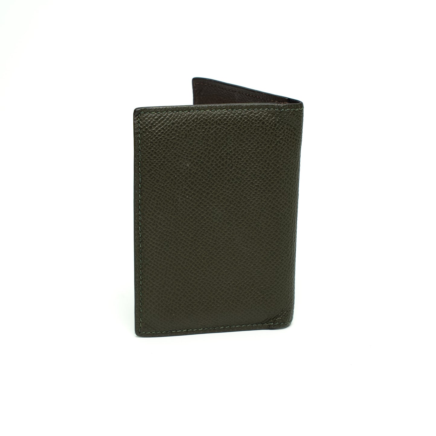 Hermès MC² Euclide Olive Green Leather Wallet