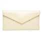 Saint Laurent Beige Patent Leather Small Envelope Clutch