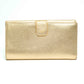 Prada Gold Saffiano Leather Long Wallet