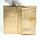 Prada Gold Saffiano Leather Long Wallet