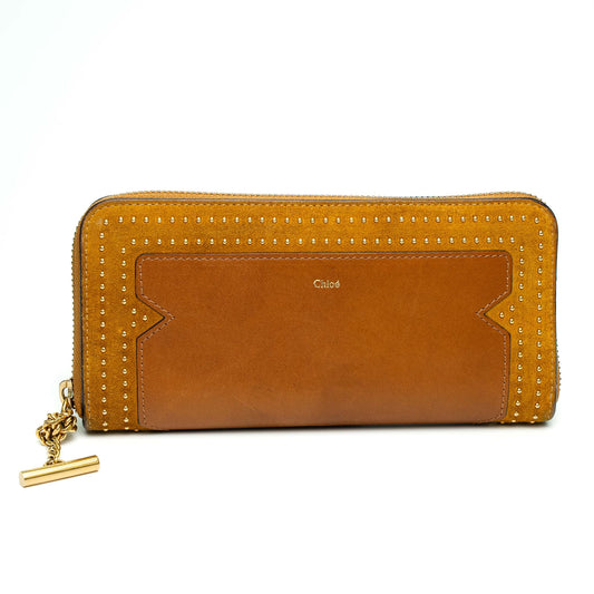 Chloé Mustard Brown Portefeuille Joe Long Wallet