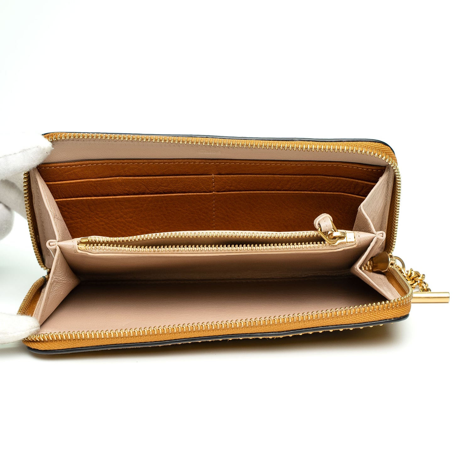 Chloé Mustard Brown Portefeuille Joe Long Wallet