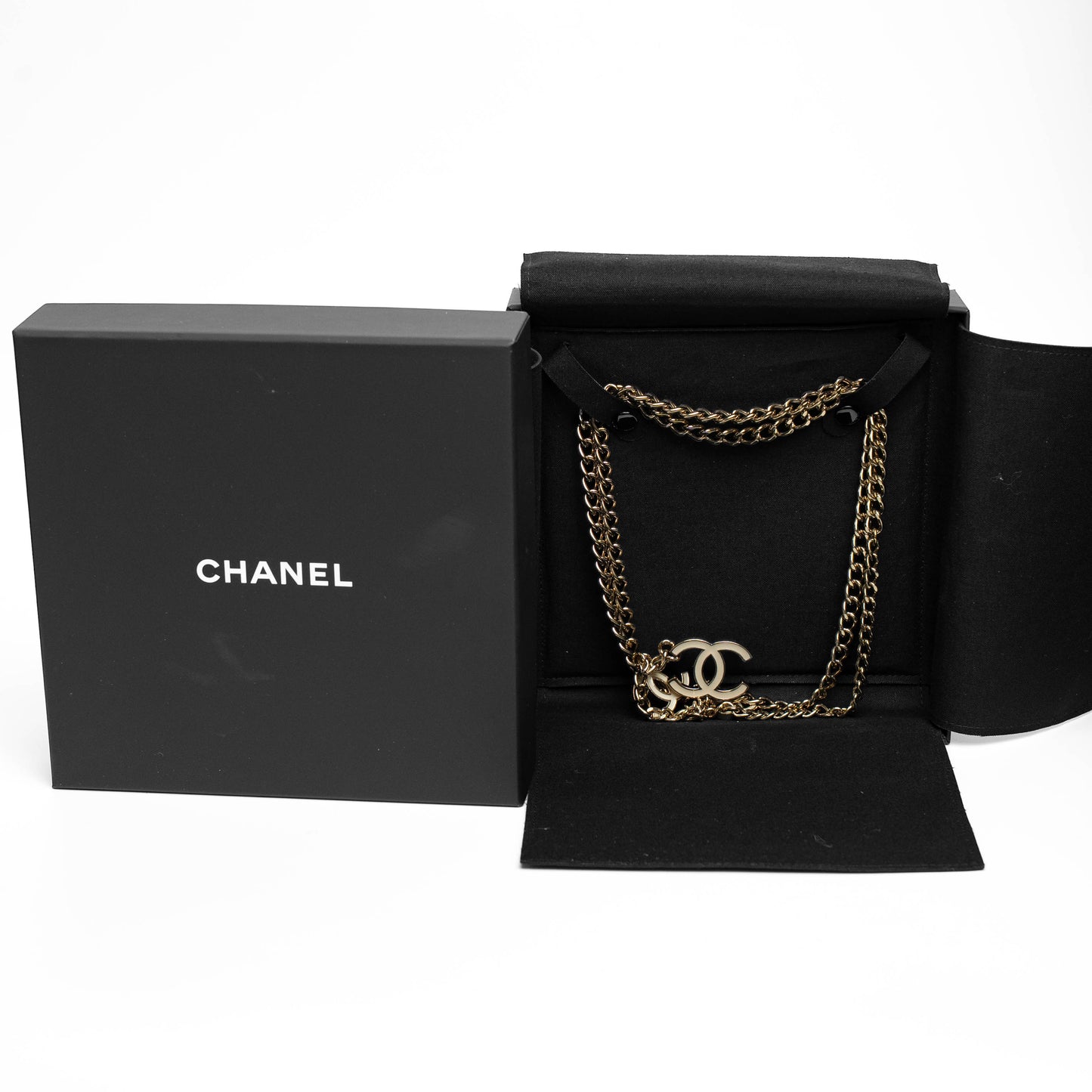 Chanel Enamel CC Charm Chain Belt Gold
