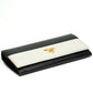 Prada Black & Cream Saffiano Leather Long Wallet