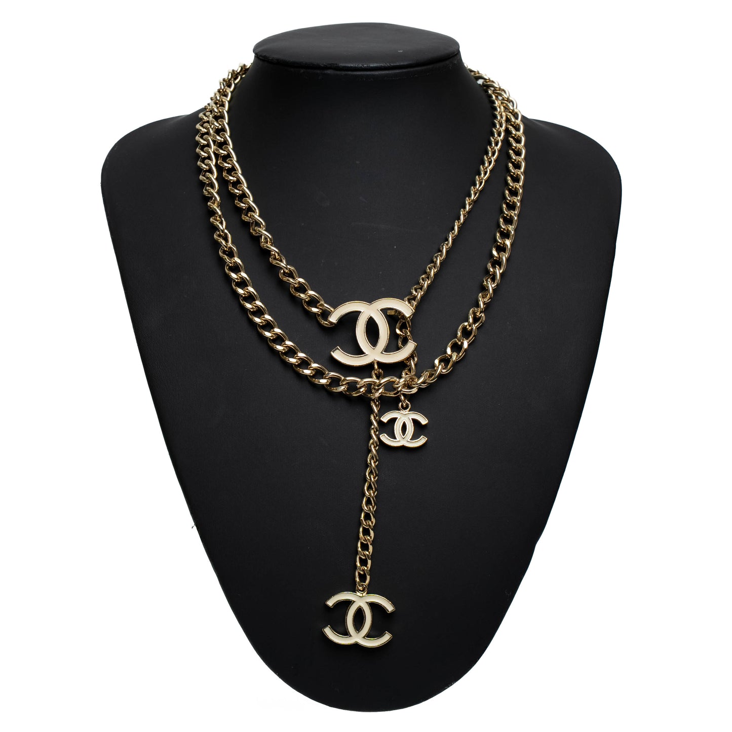 Chanel Enamel CC Charm Chain Belt Gold