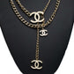 Chanel Enamel CC Charm Chain Belt Gold