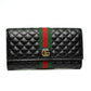 Gucci GG Marmont Black Quilted Calfskin Long Wallet