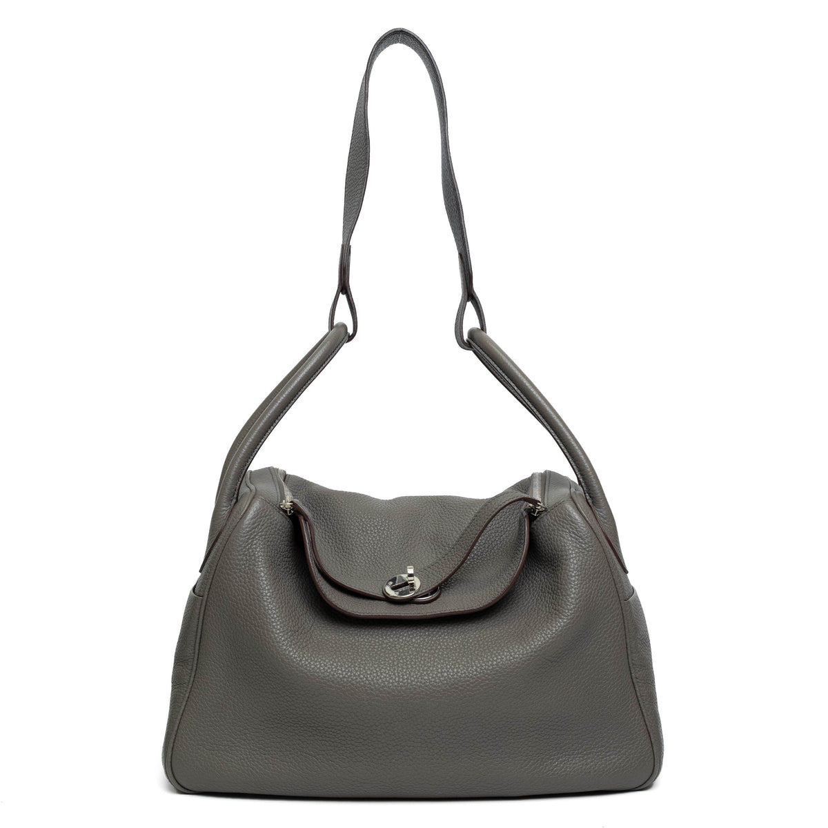 Hermes Lindy 30 Etain Taurillon Clemence Bag