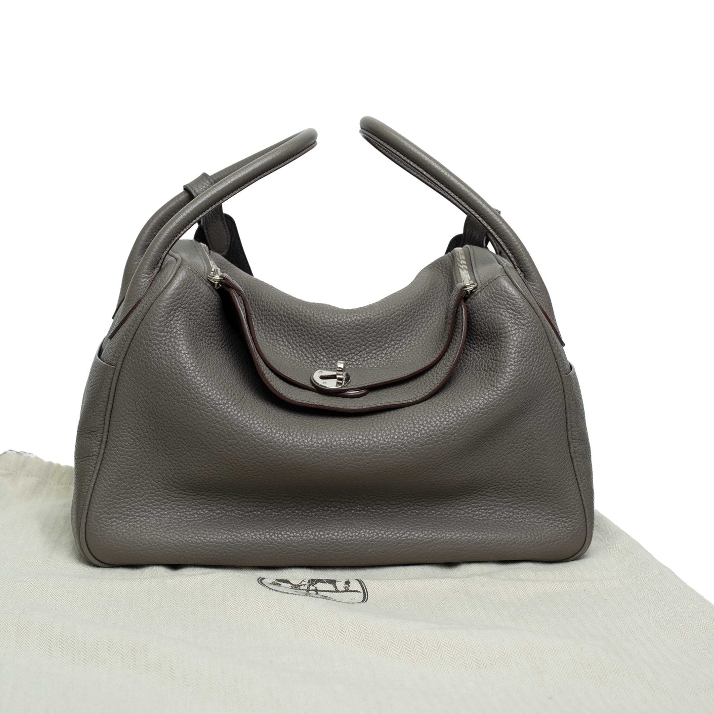 Hermes Lindy 30 Etain Taurillon Clemence Bag