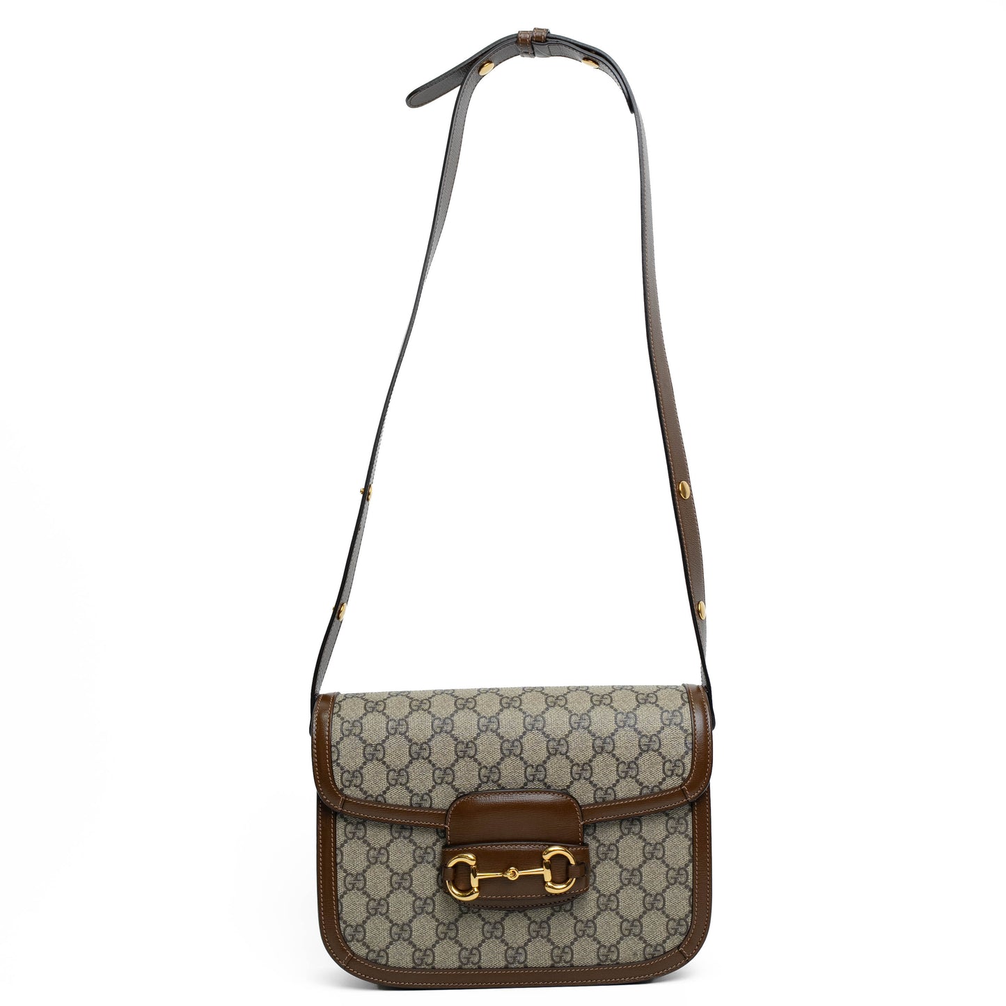 Gucci Horsebit 1955 GG Supreme Shoulder Bag