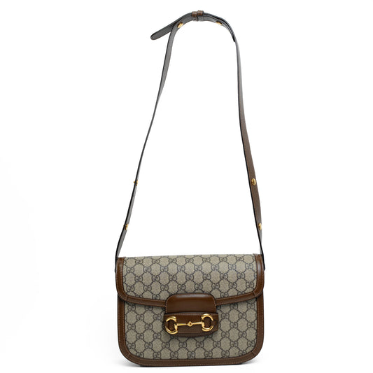 Gucci Horsebit 1955 GG Supreme Shoulder Bag